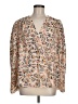 CAbi 100% Polyester Print Tan 3/4 Sleeve Blouse Size M - photo 1