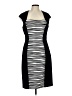Jax Stripes Black Cocktail Dress Size 12 - photo 1