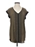 Express Brown Short Sleeve Blouse Size XS - photo 1