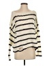 by the way. 100% Acrylic Stripes Ivory Pullover Sweater Size S - photo 1
