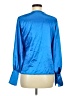 Boohoo 100% Polyester Blue Long Sleeve Blouse Size 8 - photo 2