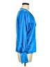 Boohoo 100% Polyester Blue Long Sleeve Blouse Size 8 - photo 4