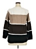 Karen Scott 100% Cotton Color Block Brown Pullover Sweater Size XL - photo 2
