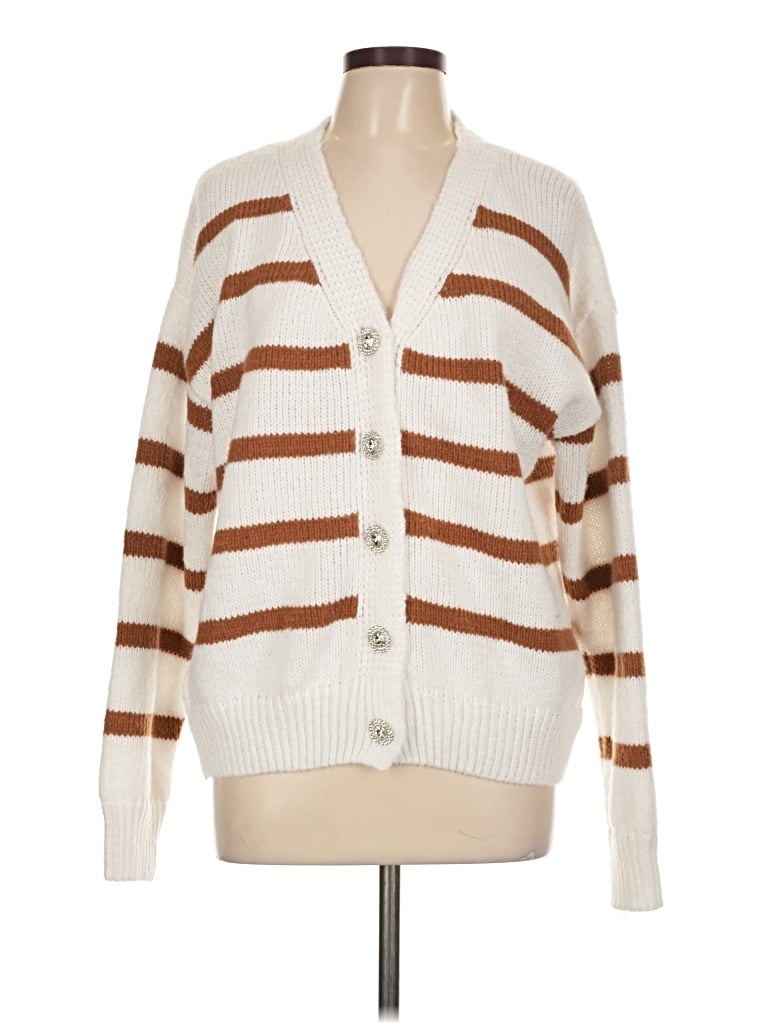 Pre-owned Hudson Gray Cardigan Sweater In White