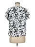 Adrienne Vittadini 100% Polyester Silver Short Sleeve Blouse Size M - photo 1