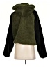 Plush 100% Polyester Green Faux Fur Jacket Size S - photo 2