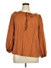 Unbranded 100% Polyester Brown 3/4 Sleeve Blouse Size 0X - photo 1