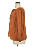 Unbranded 100% Polyester Brown 3/4 Sleeve Blouse Size 0X - photo 5
