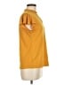 NY Collection Yellow Short Sleeve Top Size M - photo 4