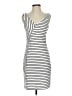 Aqua Stripes White Casual Dress Size S - photo 1