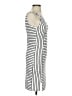 Aqua Stripes White Casual Dress Size S - photo 4