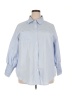 Unbranded Blue 3/4 Sleeve Button-Down Shirt Size 4X - photo 1