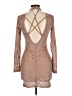 iris Tan Cocktail Dress Size L - photo 2