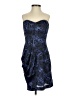 BCBGeneration 100% Polyester Paisley Blue Cocktail Dress Size 0 - photo 1