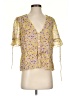 The East Order 100% Polyester Yellow Short Sleeve Blouse Size S - photo 1