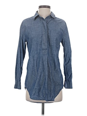 White House Black Market Long Sleeve Button-Down Shirt (view 1)