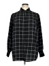 Tamara H. 100% Polyester Plaid Black Long Sleeve Blouse Size 1X - photo 1