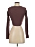 Mono b Brown Long Sleeve Henley Size S - photo 2