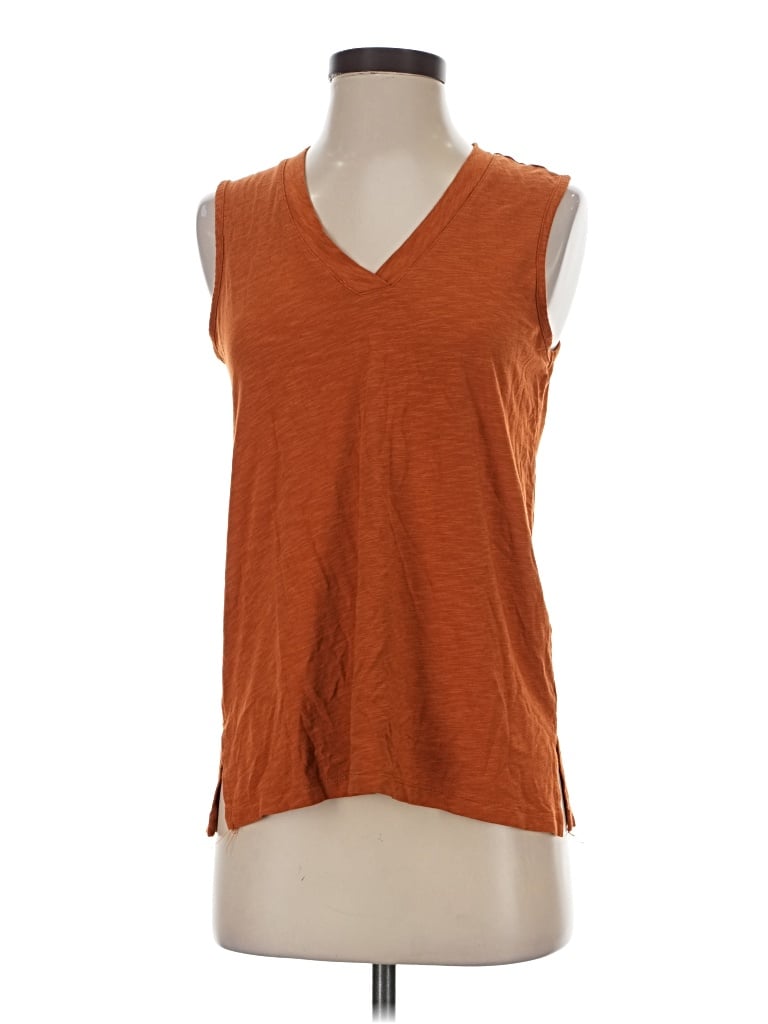 Pre-owned Max Studio Sleeveless T-shirt In Brown