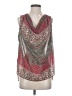 W by Worth Red Silver Sleeveless Blouse Size P, Size 2-4 - photo 1