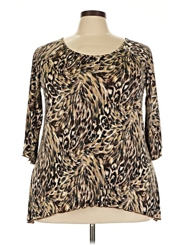 Brittany Black 3/4 Sleeve Blouse (view 1)