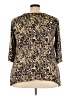 Brittany Black Brown 3/4 Sleeve Blouse Size 3X - photo 2