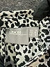 ASOS 100% Polyester Animal Print Ivory Black Short Sleeve Blouse Size 4 - photo 3