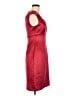 Connected Apparel 100% Polyester Burgundy Cocktail Dress Size 8 - photo 4