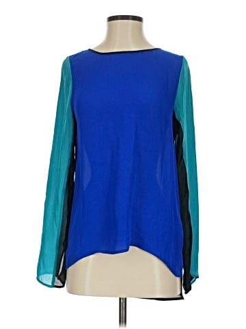 Rebecca Minkoff Long Sleeve Silk Top (view 1)