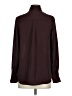 Express 100% Polyester Solid Burgundy Long Sleeve Blouse Size XS - photo 2