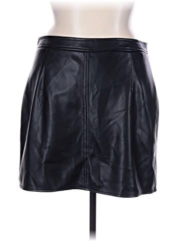 MNG Faux Leather Skirt (view 2)