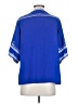 Skies Are Blue 100% Polyester Blue Short Sleeve Blouse Size S - photo 2