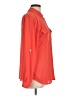 Ann Taylor LOFT 100% Polyester Orange Long Sleeve Blouse Size L - photo 4
