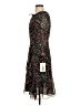 MIKAEL AGHAL 100% Polyester Floral Black Cocktail Dress Size 4 - photo 5