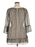 Style&Co 100% Polyester Houndstooth Gray 3/4 Sleeve Blouse Size XL - photo 2