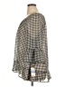 Style&Co 100% Polyester Houndstooth Gray 3/4 Sleeve Blouse Size XL - photo 5