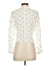 Rails 100% Rayon Polka Dots Ivory White Long Sleeve Blouse Size S - photo 2