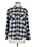 BDG 100% Cotton Plaid Gray Long Sleeve Button-Down Shirt Size M - photo 1