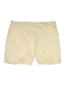 Lands' End Solid Tan Khaki Shorts Size 18 - photo 1