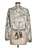 Miley + Molly Silver White Long Sleeve Blouse One size - photo 2