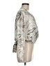 Miley + Molly Silver White Long Sleeve Blouse One size - photo 4