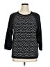 Daisy Fuentes Black 3/4 Sleeve Top Size XL - photo 1