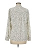 Old Navy Animal Print Ivory Long Sleeve Blouse Size M - photo 1