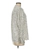 Old Navy Animal Print Ivory Long Sleeve Blouse Size M - photo 5