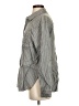 Aerie Stripes Gray Long Sleeve Button-Down Shirt Size S - photo 5