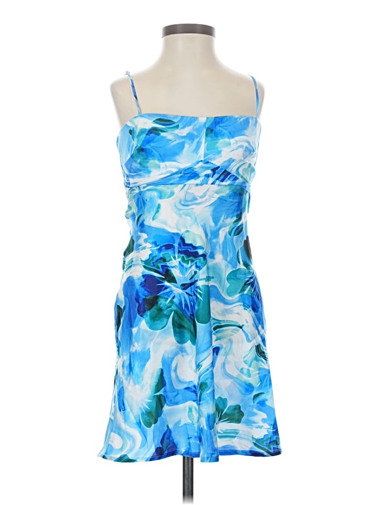 Hello Molly Cocktail Dress In Blue