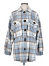 Shein 100% Polyester Plaid Blue Coat Size 4 - photo 1