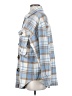 Shein 100% Polyester Plaid Blue Coat Size 4 - photo 5