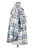 Shein 100% Polyester Plaid Blue Coat Size 4 - photo 4