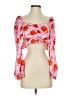 Topshop 100% Viscose Pink 3/4 Sleeve Blouse Size 4 - photo 1